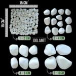 Dolomit taşı 20 KG paketli Beyaz 2-4 cm - Görsel 2