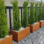 Ahşap Çiçeklik Dış Mekan 100*30*h40 CM - Görsel 2