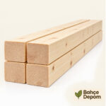 10x10 cm Çam Kereste Planyalı Kenarları pahlı 3 mt boy
