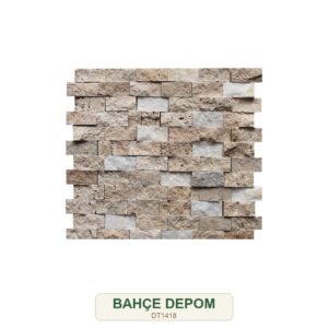 Traverten Patlatma Duvar Kaplama Doğal Taş 23x48 mm – DT1418
