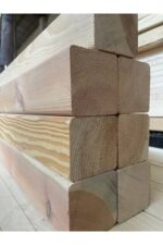 10x10 cm Çam Kereste Planyalı Kenarları pahlı 3 mt boy - Görsel 3