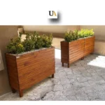 Lambri Ahşap Saksı 100x30x60 cm - Görsel 3